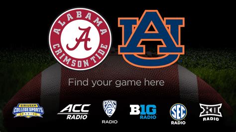 alabama vs auburn sirius radio|auburn sports network football.